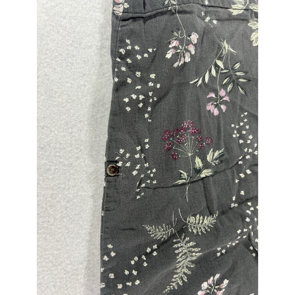Gap Body Womens Pajama Lounge Pants Gray & White Floral 100% Cotton Medium - Picture 11 of 13